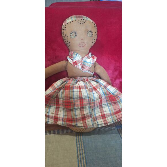 Topsy Turvey cloth rag doll- vintage Americana! Very nice vintage condition - Picture 4 of 7